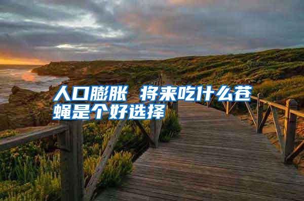 人口膨脹 將來吃什么蒼蠅是個(gè)好選擇