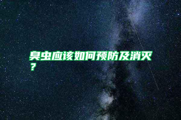 臭蟲應(yīng)該如何預(yù)防及消滅？
