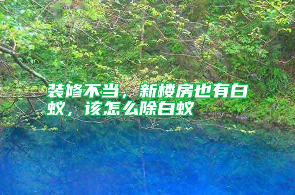 裝修不當，新樓房也有白蟻，該怎么除白蟻