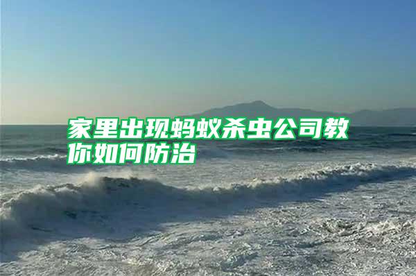 家里出現(xiàn)螞蟻殺蟲(chóng)公司教你如何防治