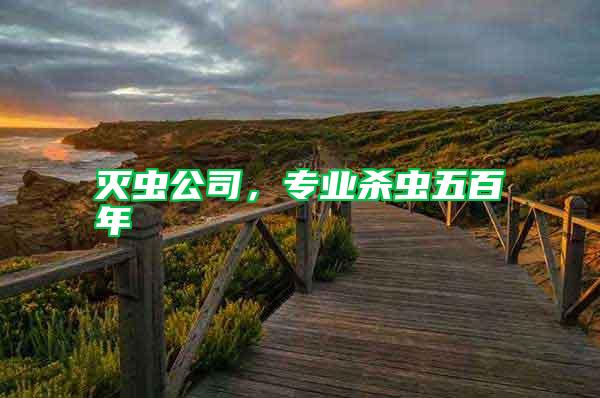 滅蟲公司，專業(yè)殺蟲五百年