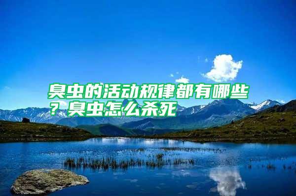 臭蟲的活動規(guī)律都有哪些?臭蟲怎么殺死