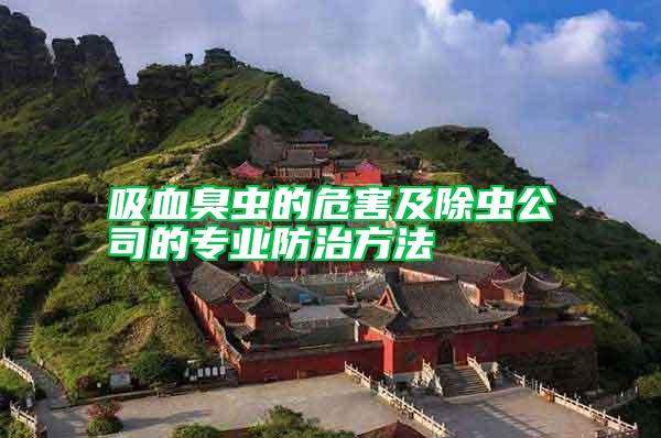 吸血臭蟲的危害及除蟲公司的專業(yè)防治方法