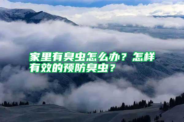 家里有臭蟲怎么辦？怎樣有效的預(yù)防臭蟲？