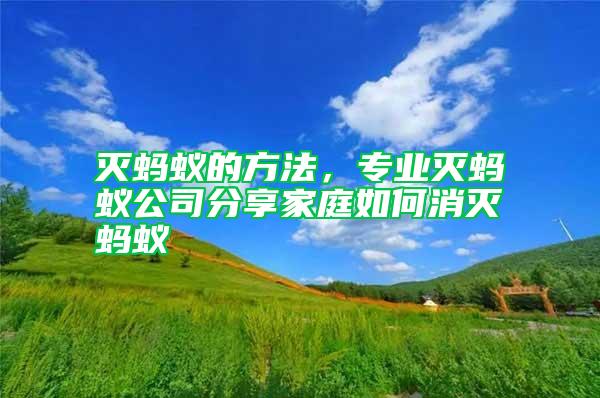 滅螞蟻的方法，專業(yè)滅螞蟻公司分享家庭如何消滅螞蟻
