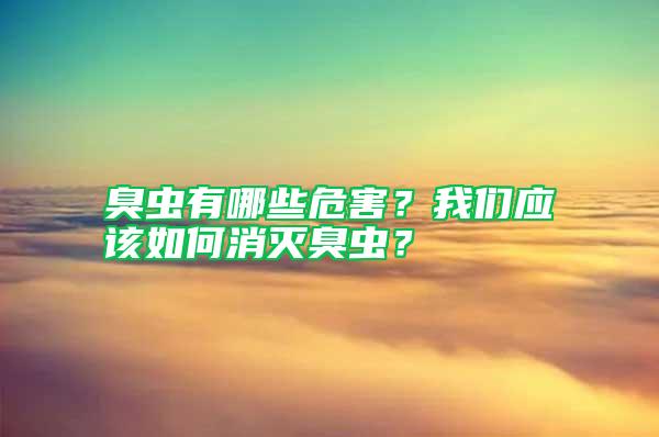 臭蟲有哪些危害？我們應該如何消滅臭蟲？