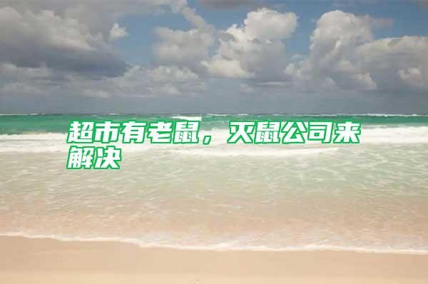 超市有老鼠，滅鼠公司來(lái)解決