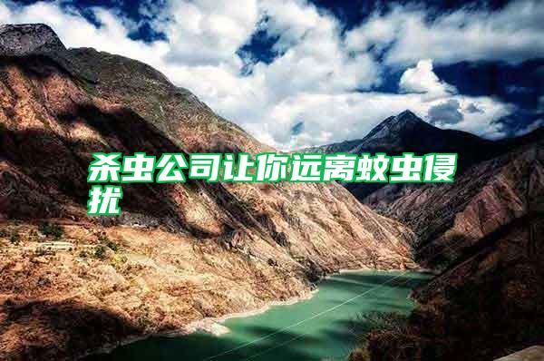 殺蟲公司讓你遠(yuǎn)離蚊蟲侵?jǐn)_