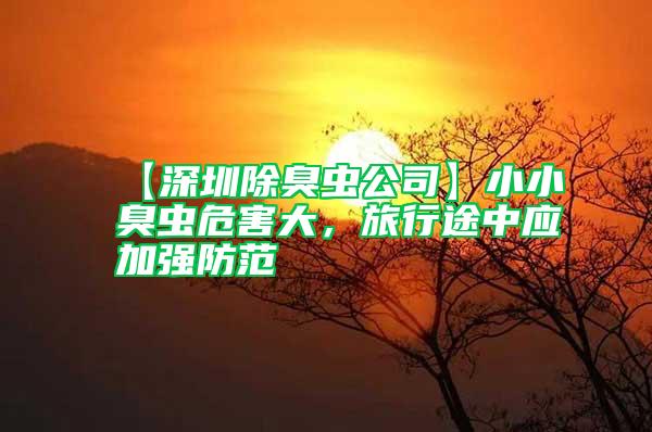 【深圳除臭蟲公司】小小臭蟲危害大,旅行途中應(yīng)加強(qiáng)防范