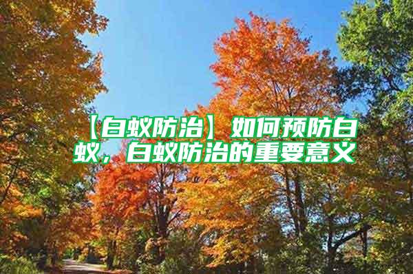 【白蟻防治】如何預(yù)防白蟻,白蟻防治的重要意義