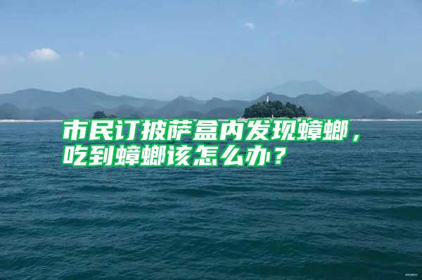 市民訂披薩盒內(nèi)發(fā)現(xiàn)蟑螂，吃到蟑螂該怎么辦？