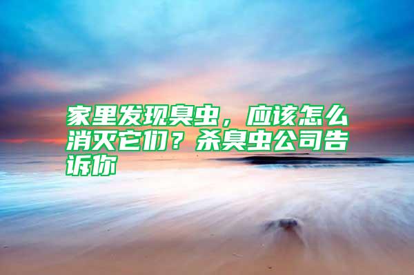 家里發(fā)現(xiàn)臭蟲，應該怎么消滅它們？殺臭蟲公司告訴你