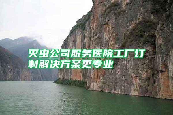 滅蟲公司服務(wù)醫(yī)院工廠訂制解決方案更專業(yè)