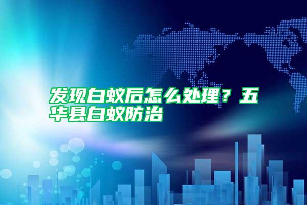 發(fā)現(xiàn)白蟻后怎么處理？五華縣白蟻防治