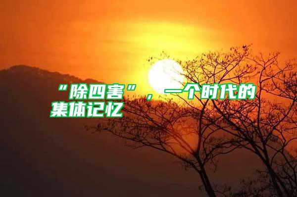 “除四害”，一個(gè)時(shí)代的集體記憶