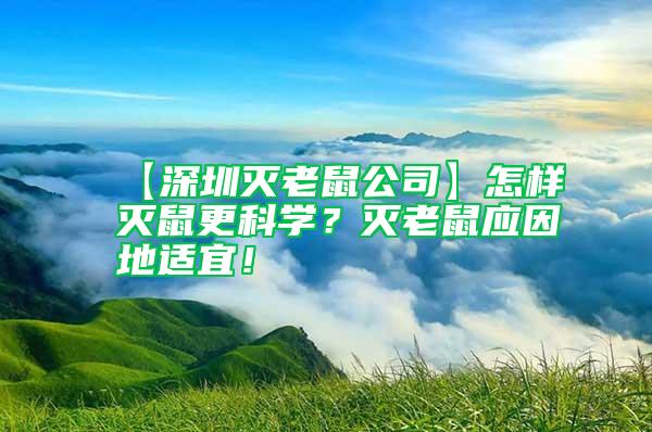 【深圳滅老鼠公司】怎樣滅鼠更科學(xué)？滅老鼠應(yīng)因地適宜！