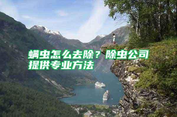 螨蟲怎么去除？除蟲公司提供專業(yè)方法