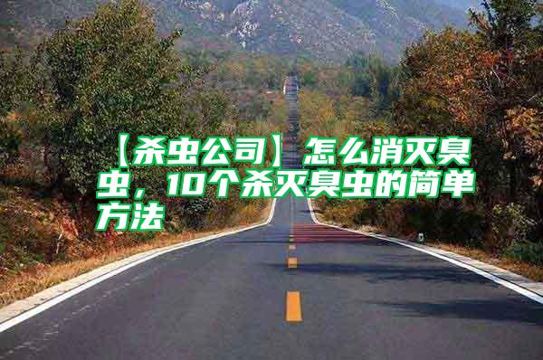 【殺蟲公司】怎么消滅臭蟲，10個殺滅臭蟲的簡單方法