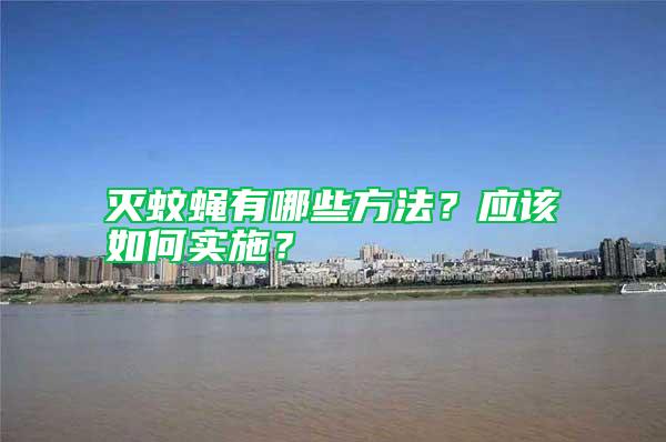 滅蚊蠅有哪些方法？應(yīng)該如何實(shí)施？