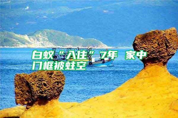 白蟻“入住”7年 家中門框被蛀空