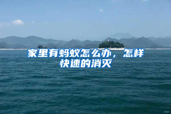 家里有螞蟻怎么辦，怎樣快速的消滅