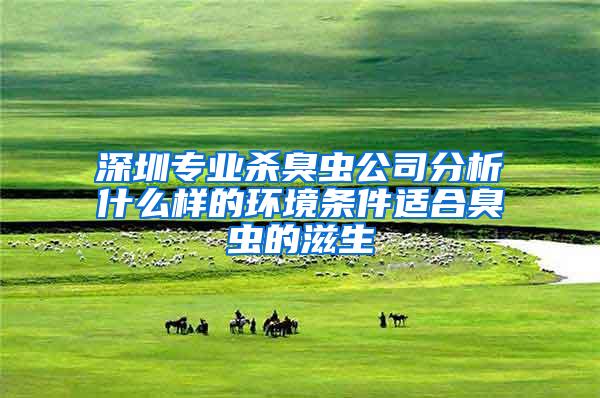 深圳專(zhuān)業(yè)殺臭蟲(chóng)公司分析什么樣的環(huán)境條件適合臭蟲(chóng)的滋生