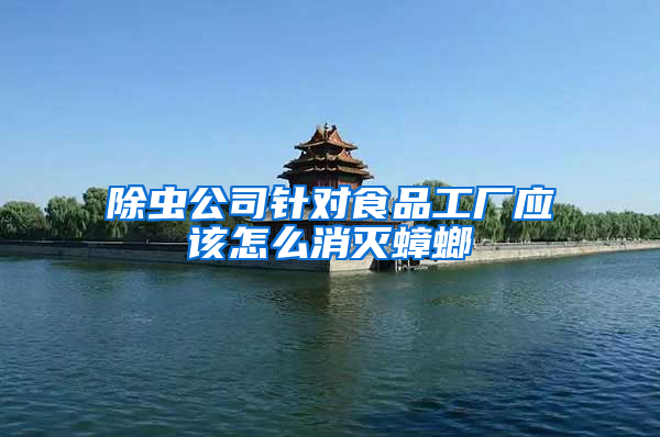 除蟲公司針對(duì)食品工廠應(yīng)該怎么消滅蟑螂