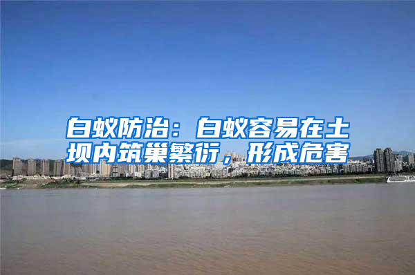 白蟻防治：白蟻容易在土壩內(nèi)筑巢繁衍，形成危害