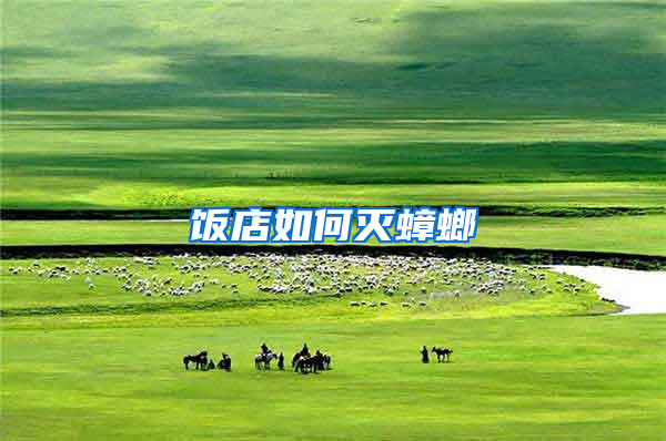 飯店如何滅蟑螂